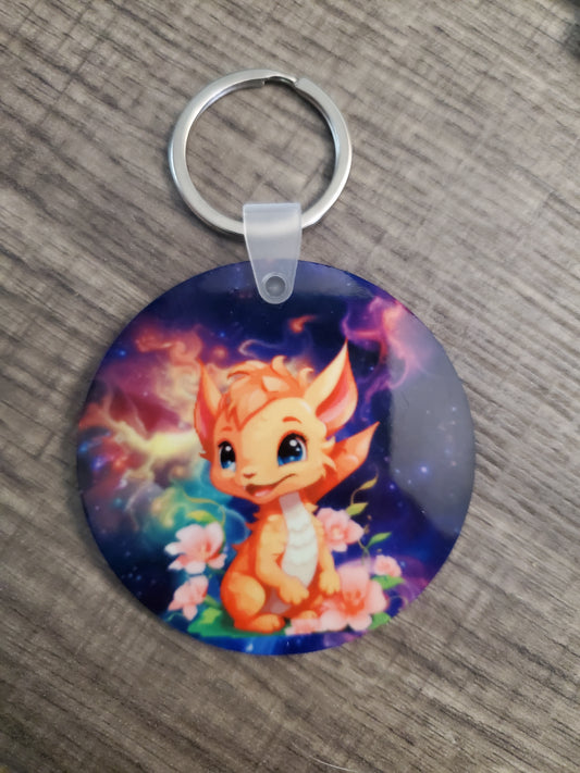 Cute Baby Dragon Keychain