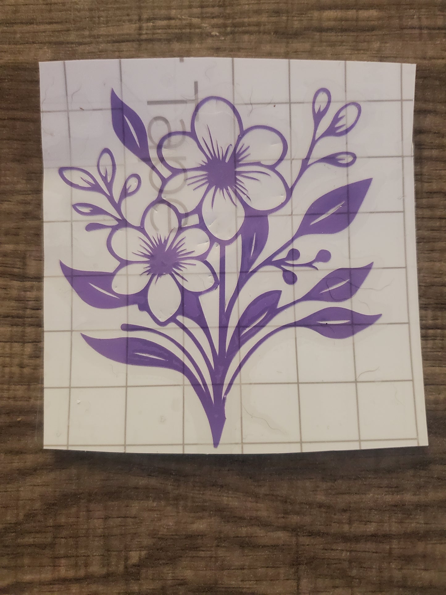 Purple Flower Decal