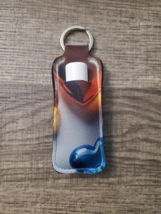 Crystal Heart Chapstick Holder