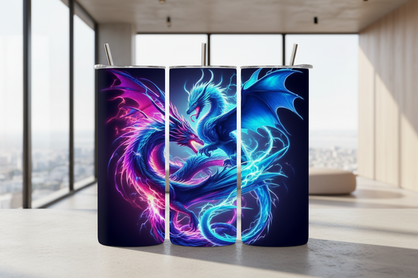 Neon Dragon 200z Tumbler