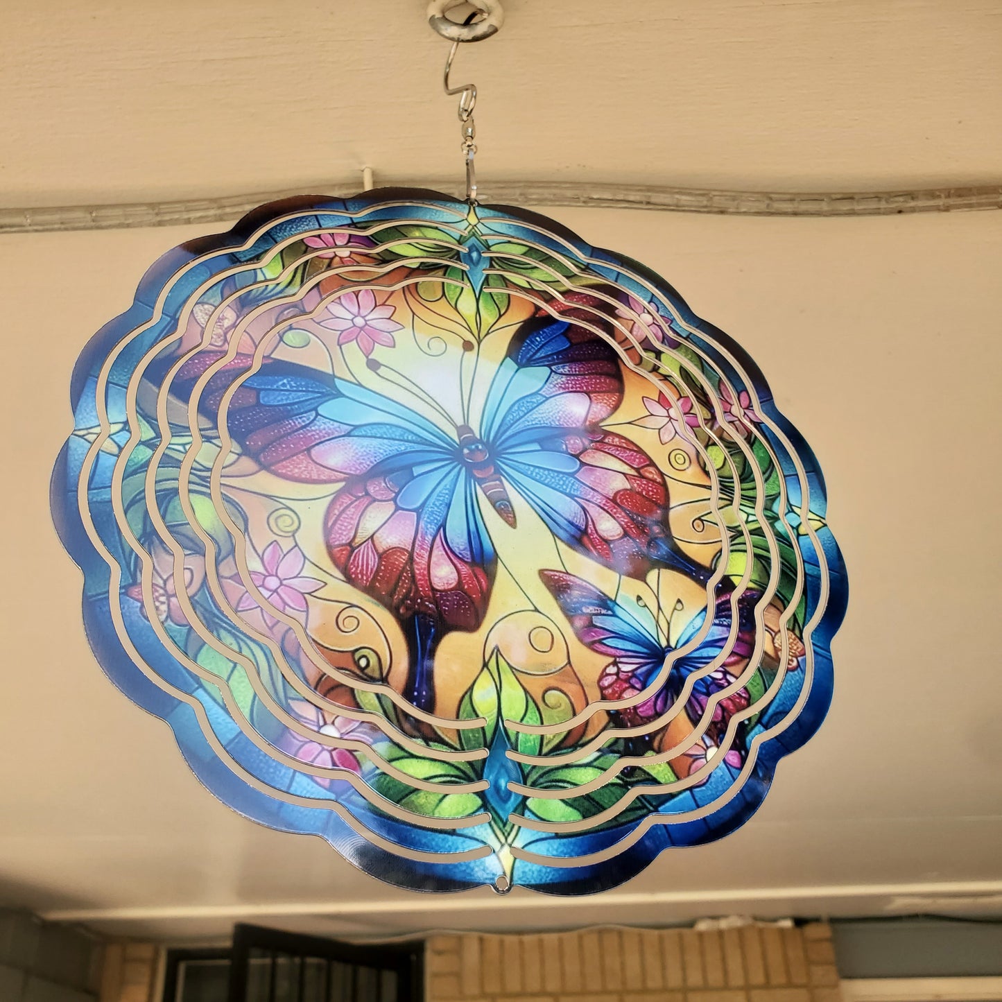 Colorful Butterfly Wind Spinner