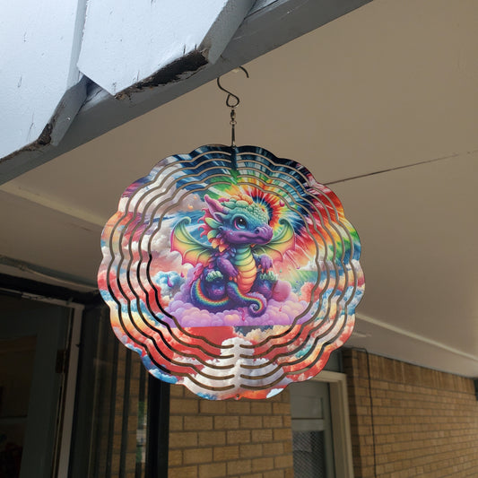 Whimsical Dragon Wind Spinner