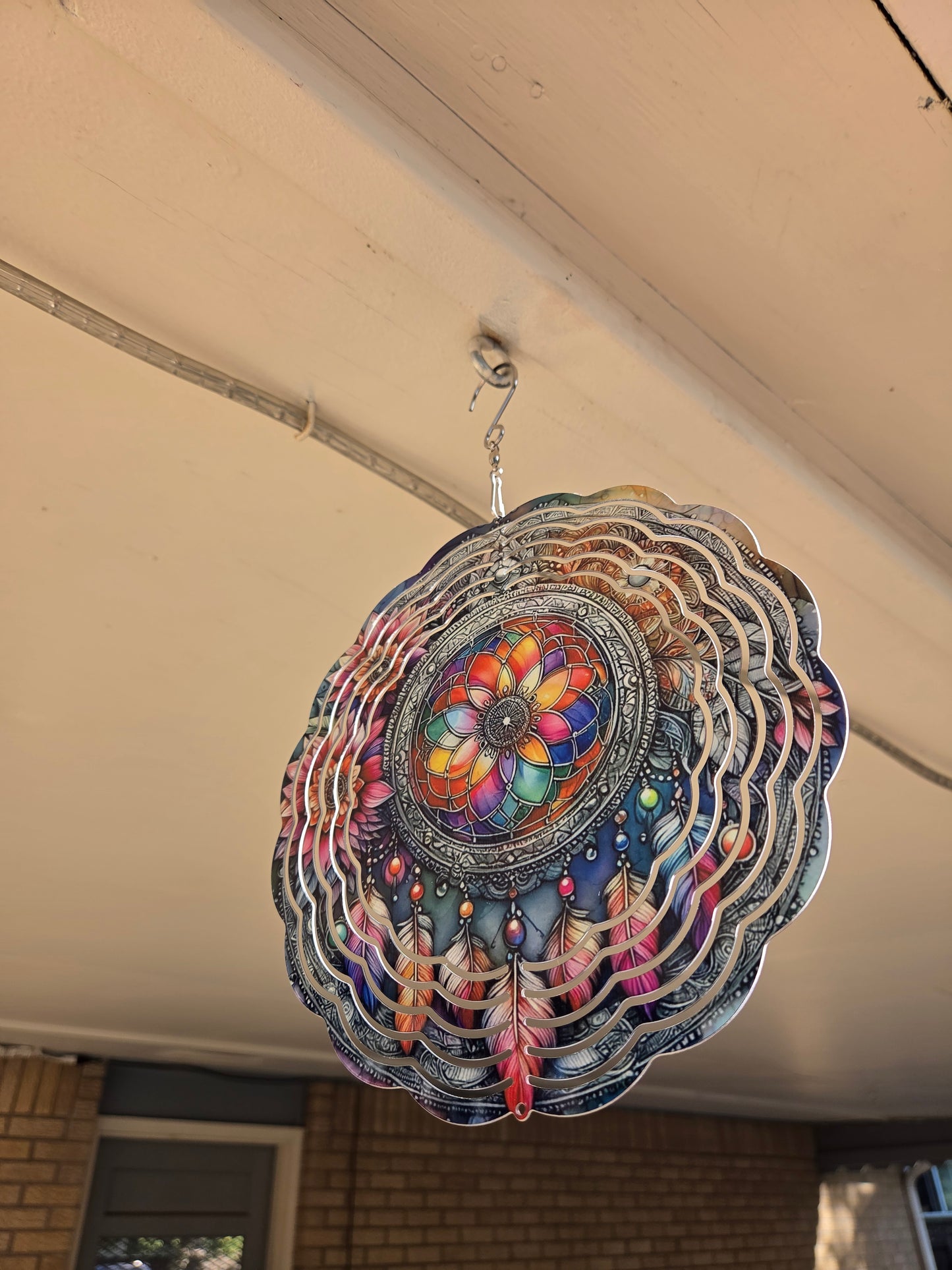 3D Colorful Mandala Dreamcatcher Wind Spinner